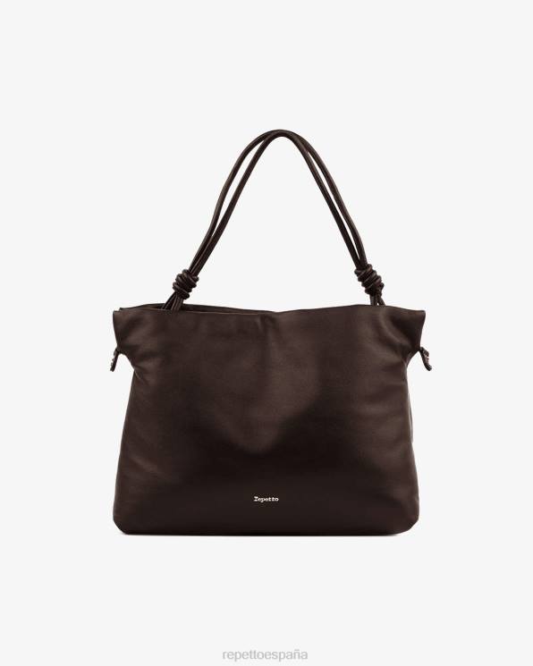 accesorios Repetto bolsa de penacho marrón ristretto mujer 6NH6287