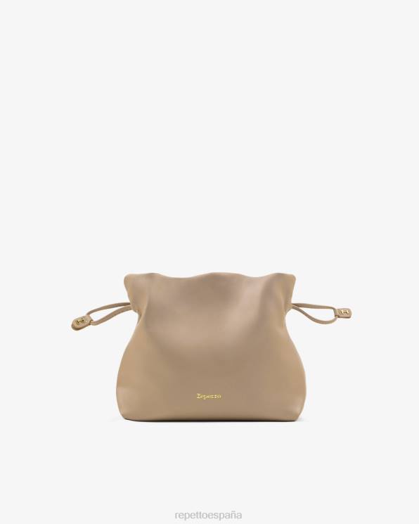 accesorios Repetto bolsa de pluma de poids beige cachemira mujer 6NH6272