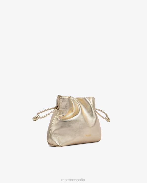 accesorios Repetto bolsa de pluma de poids luz de oro mujer 6NH6278