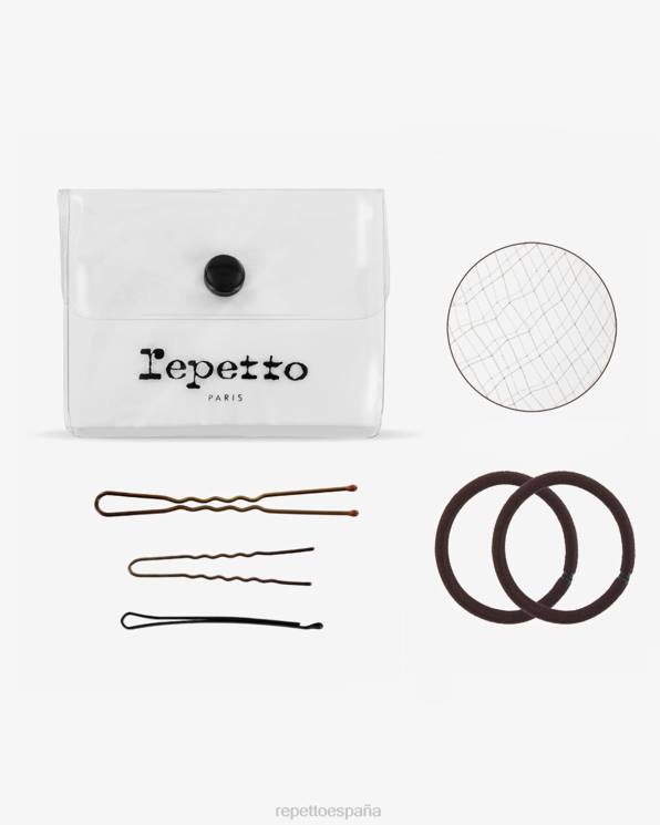 accesorios Repetto kit de pelo para moño de baile Castaño mujer 6NH6633