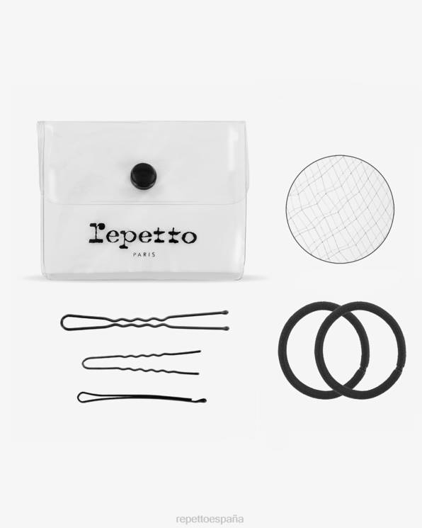 accesorios Repetto kit de pelo para moño de baile negro mujer 6NH6634