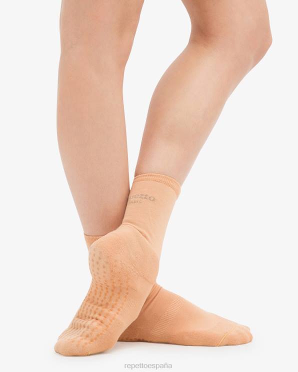 accesorios Repetto calcetines antideslizantes para calentar beige tostado mujer 6NH6546