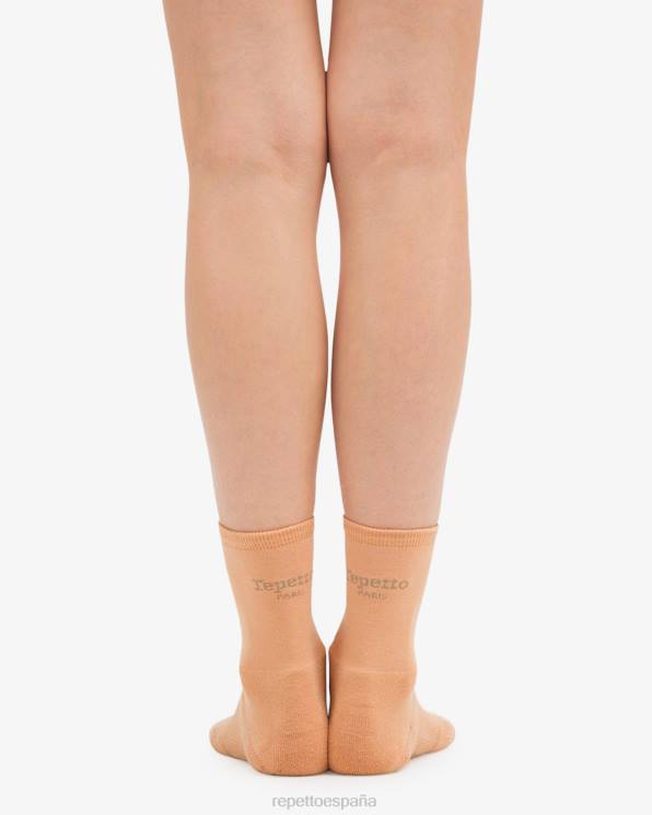 accesorios Repetto calcetines antideslizantes para calentar beige tostado mujer 6NH6546