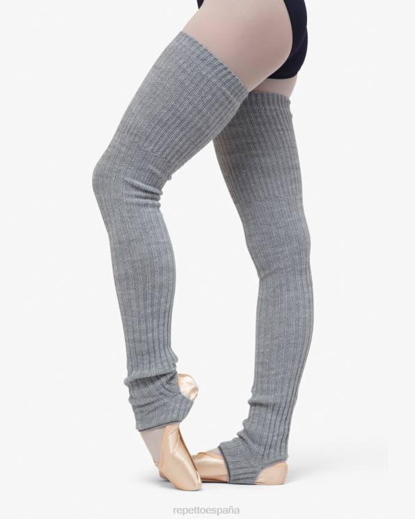 accesorios Repetto calentadores de piernas gris claro moteado mujer 6NH6525