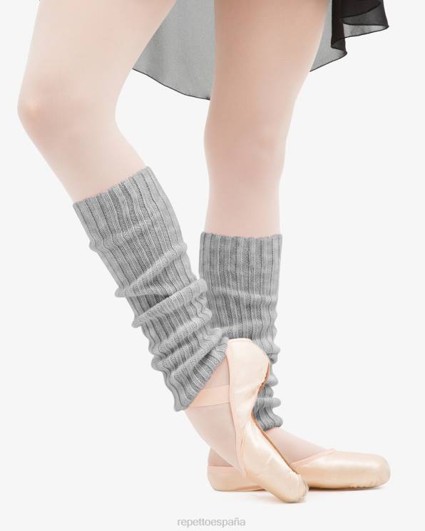 accesorios Repetto calientapiernas gris claro texturizado mujer 6NH6523