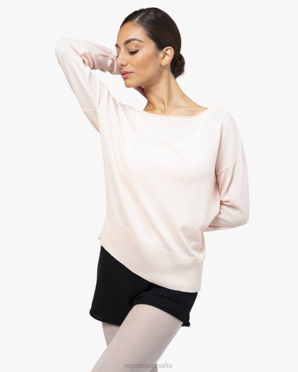 ropa Repetto parada de calentamiento rosa pétalo mujer 6NH6517
