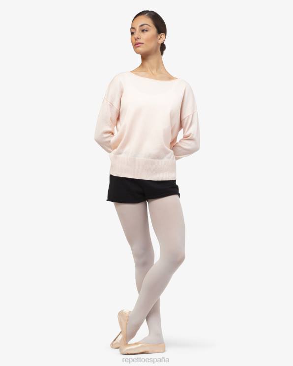 ropa Repetto parada de calentamiento rosa pétalo mujer 6NH6517
