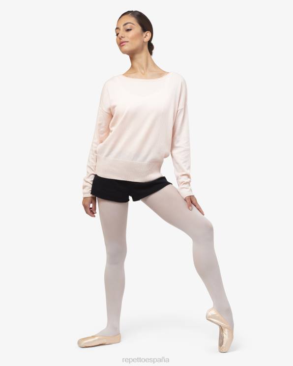 ropa Repetto parada de calentamiento rosa pétalo mujer 6NH6517