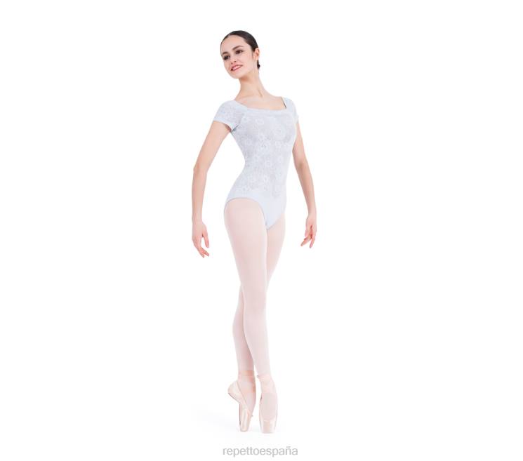 ropa Repetto leotardo de encaje de manga corta moda mujer 6NH6460