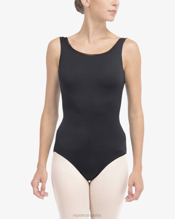 ropa Repetto maillot con escote grande en la espalda negro mujer 6NH6478