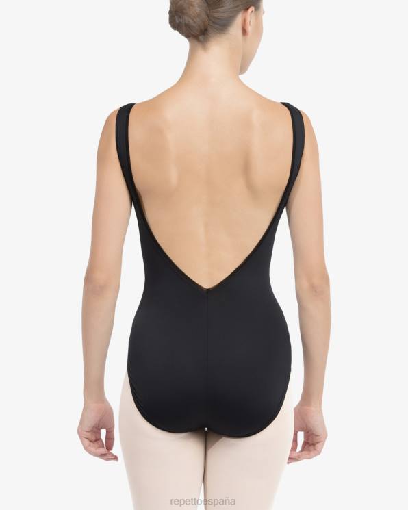 ropa Repetto maillot con escote grande en la espalda negro mujer 6NH6478