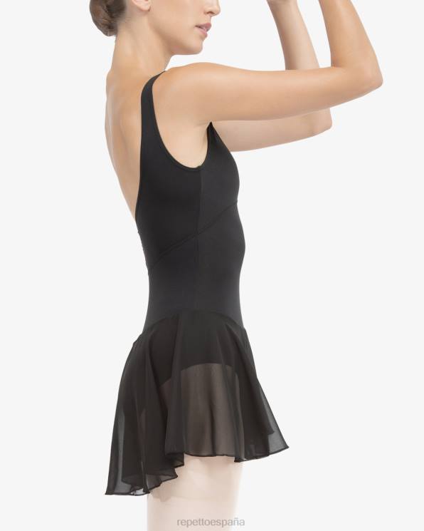 ropa Repetto túnica de tirantes finos negro mujer 6NH6480