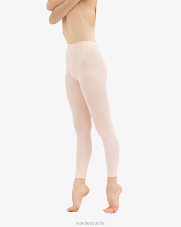 ropa Repetto medias de baile sin pies rosa pétalo mujer 6NH6614