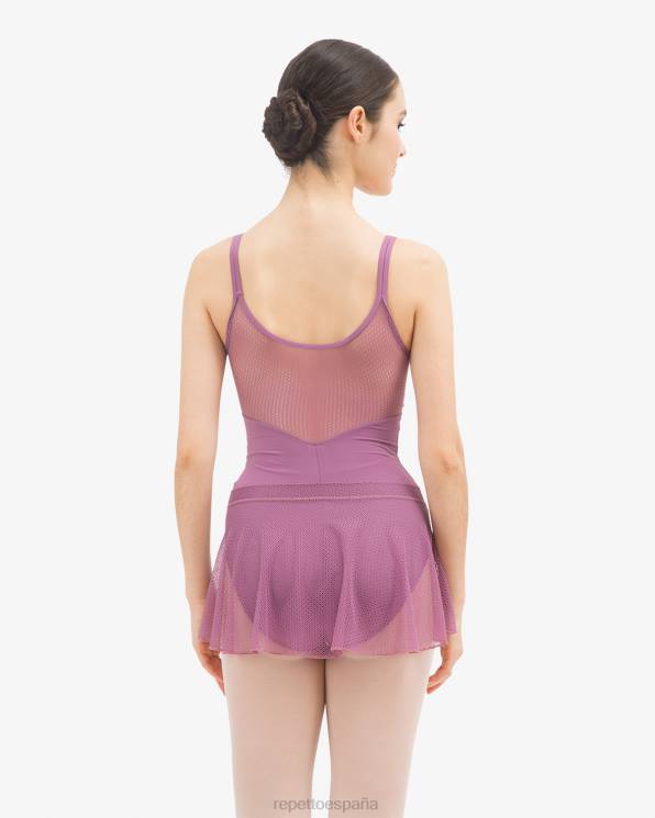 ropa Repetto falda corta de encaje dalia morada mujer 6NH6501