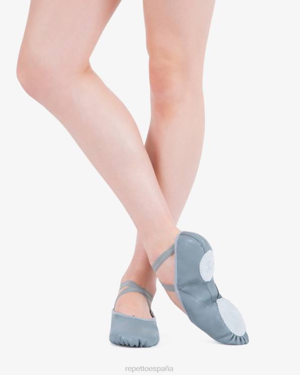 calzado Repetto bailarinas suaves con suela partida - cuero gris tórtola mujer 6NH6593