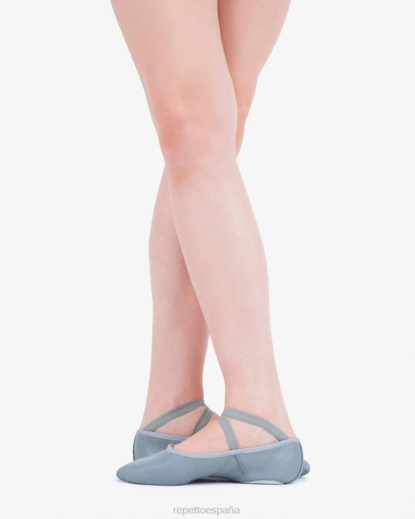 calzado Repetto bailarinas suaves con suela partida - cuero gris tórtola mujer 6NH6593