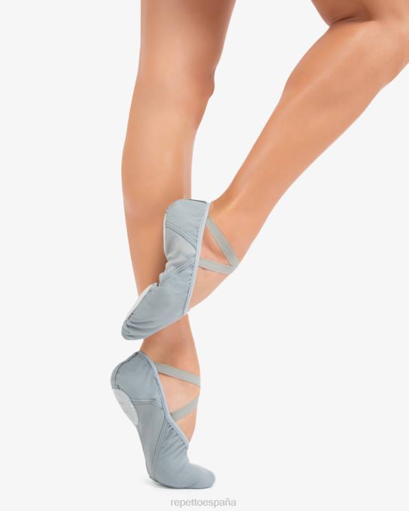 calzado Repetto zapatillas de ballet suaves profesionales con suela partida gris tórtola mujer 6NH6598