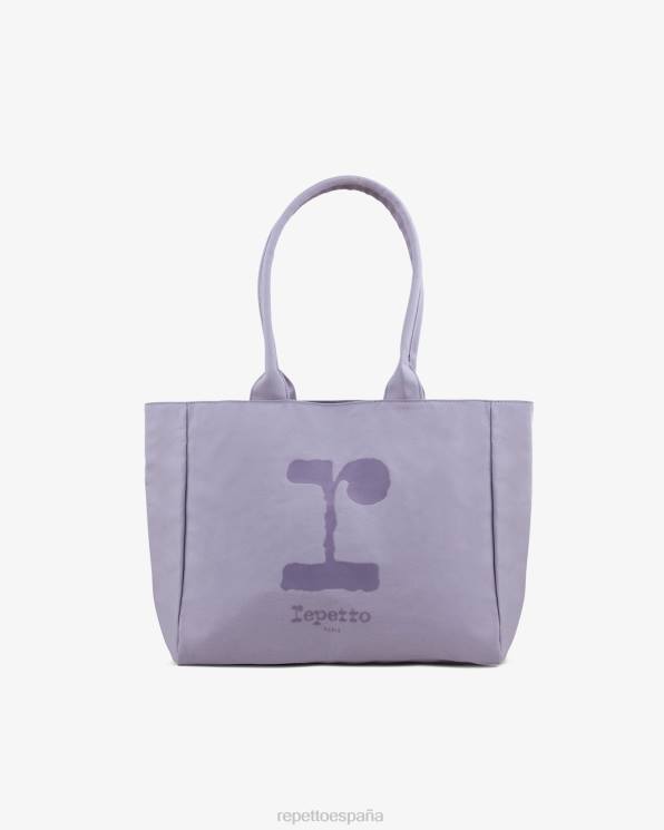 accesorios Repetto bolsa de compras "r" morado brumoso mujer 6NH6424