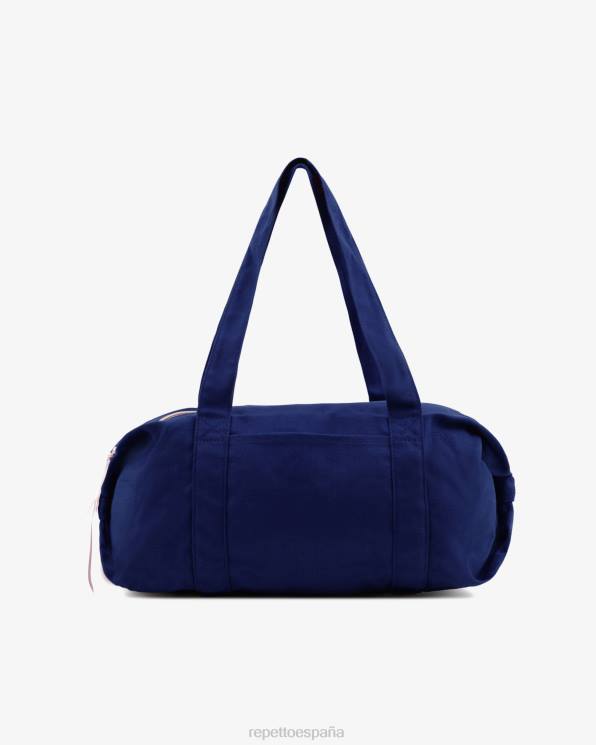 accesorios Repetto bolsa de lona de algodón talla m azul petróleo mujer 6NH6404