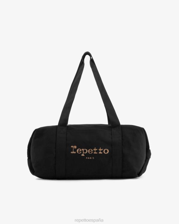 accesorios Repetto bolsa de lona de algodón talla m negro mujer 6NH6406