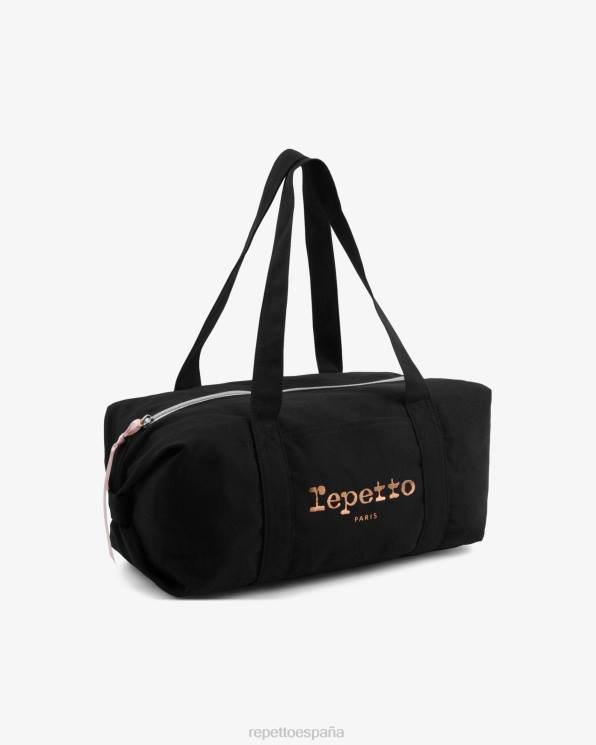 accesorios Repetto bolsa de lona de algodón talla m negro mujer 6NH6406