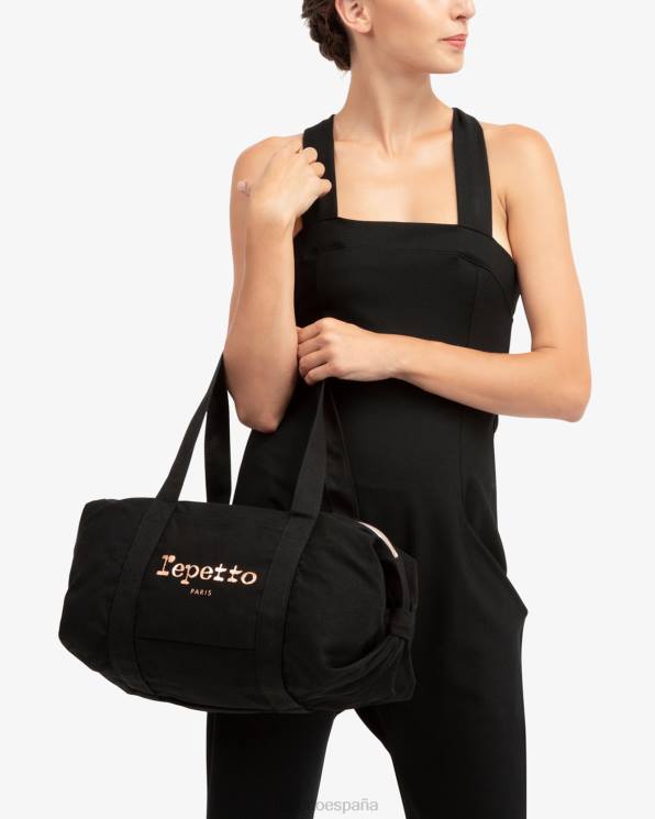 accesorios Repetto bolsa de lona de algodón talla m negro mujer 6NH6406