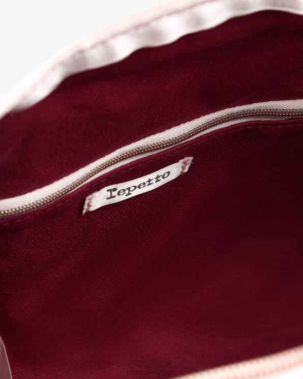 accesorios Repetto bolsa de lona de algodón talla m nenúfar rosa mujer 6NH6402