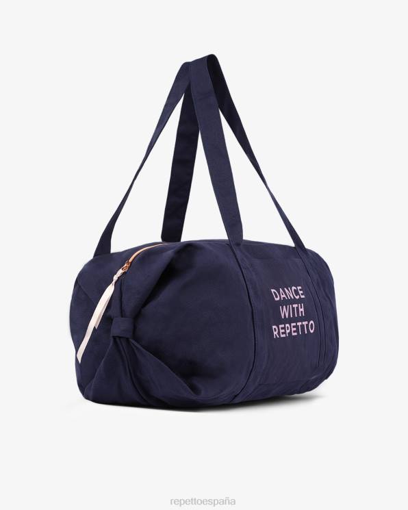 accesorios Repetto bolsa de lona de algodón tamaño l azul medianoche mujer 6NH6412