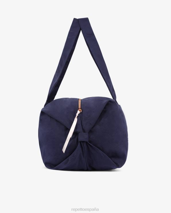 accesorios Repetto bolsa de lona de algodón tamaño l azul medianoche mujer 6NH6412