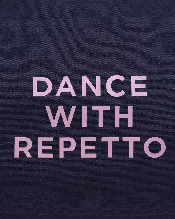 accesorios Repetto bolsa de lona de algodón tamaño l azul medianoche mujer 6NH6412