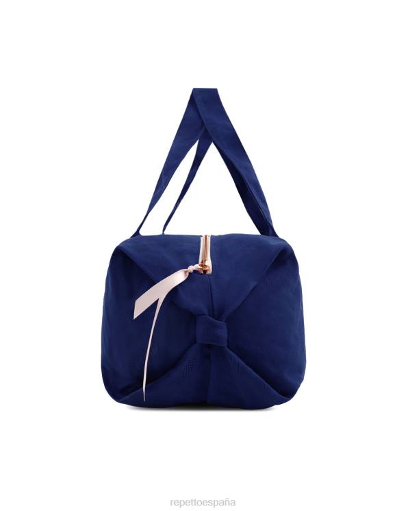 accesorios Repetto bolsa de lona de algodón tamaño l azul petróleo mujer 6NH6413