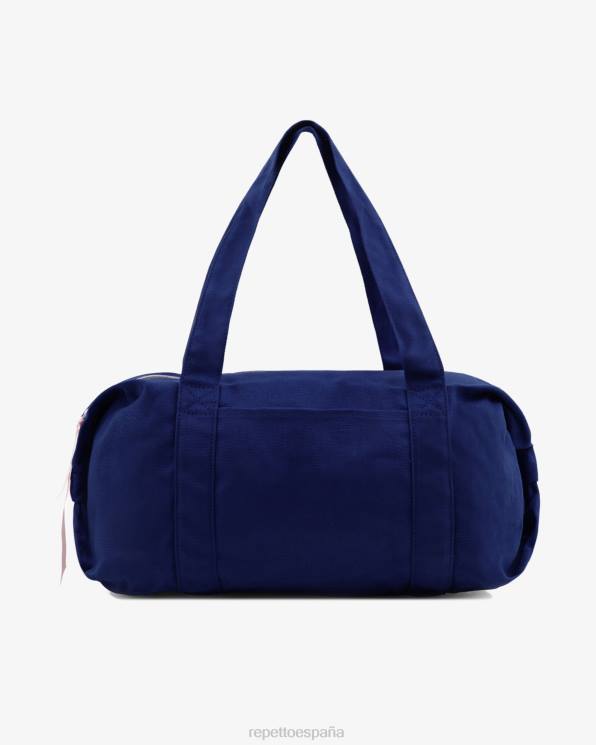 accesorios Repetto bolsa de lona de algodón tamaño l azul petróleo mujer 6NH6413