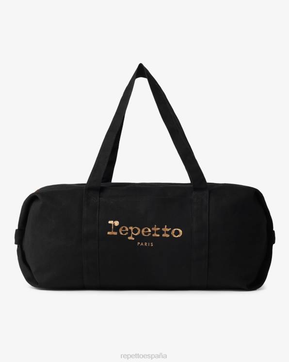 accesorios Repetto bolsa de lona de algodón tamaño l negro mujer 6NH6418