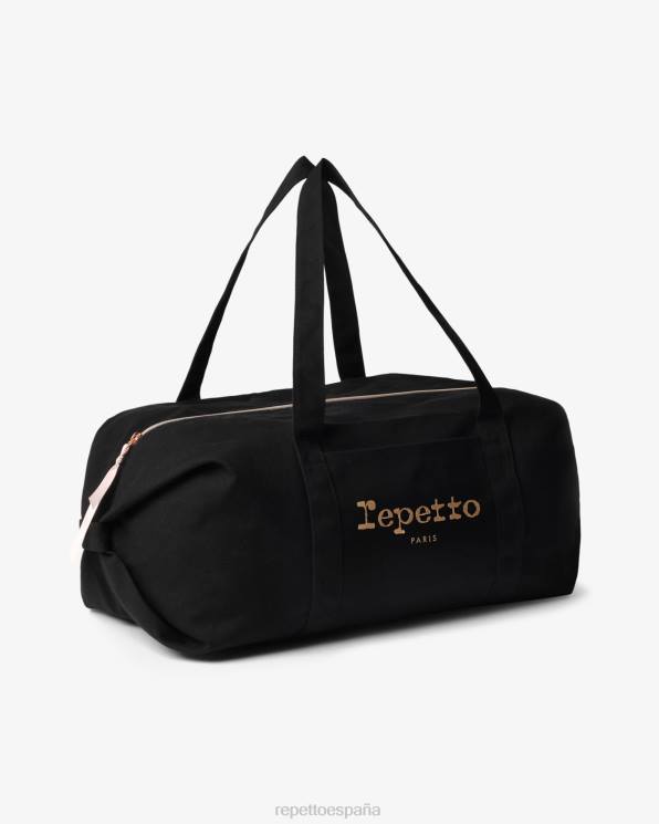 accesorios Repetto bolsa de lona de algodón tamaño l negro mujer 6NH6418