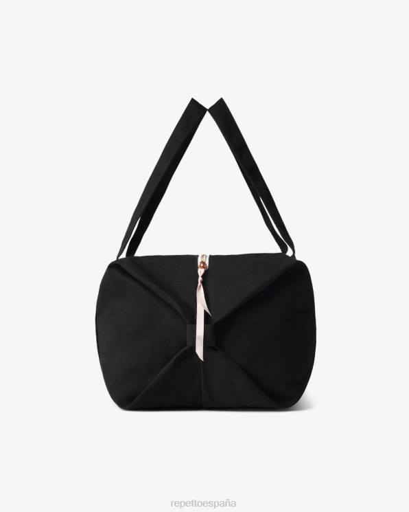 accesorios Repetto bolsa de lona de algodón tamaño l negro mujer 6NH6418