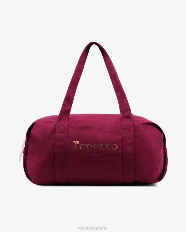 accesorios Repetto bolsa de lona de algodón tamaño l nenúfar rosa mujer 6NH6414