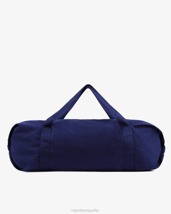 accesorios Repetto bolsa de lona de algodón tamaño xl azul petróleo mujer 6NH6420