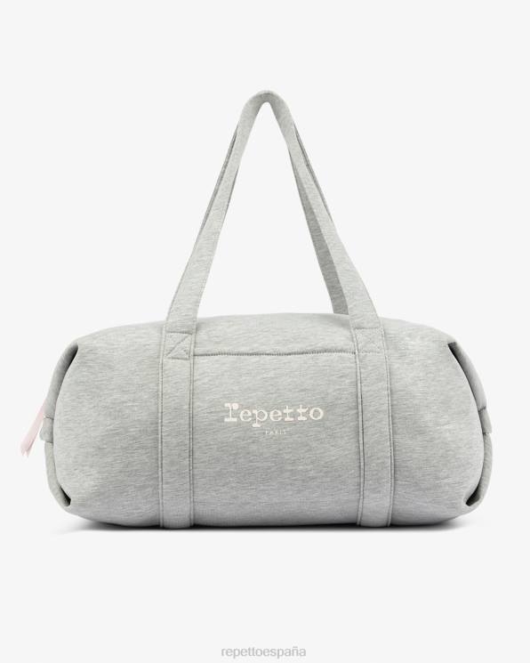 accesorios Repetto bolso de lona de punto talla l gris claro moteado mujer 6NH6410