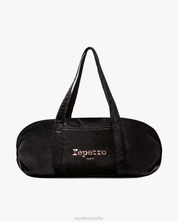 accesorios Repetto bolso de lona de terciopelo talla l negro mujer 6NH6416