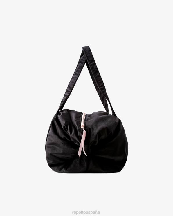 accesorios Repetto bolso de lona de terciopelo talla l negro mujer 6NH6416