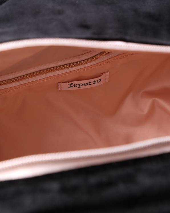 accesorios Repetto bolso de lona de terciopelo talla m negro mujer 6NH6408