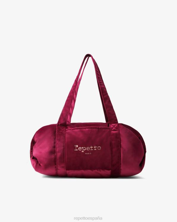 accesorios Repetto bolso de lona de terciopelo talla m nenúfar rosa mujer 6NH6403