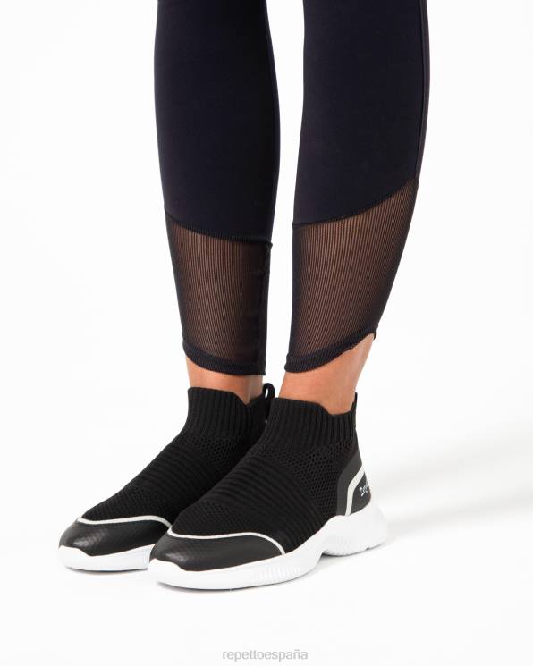 ropa Repetto mono de seda activa negro mujer 6NH6371