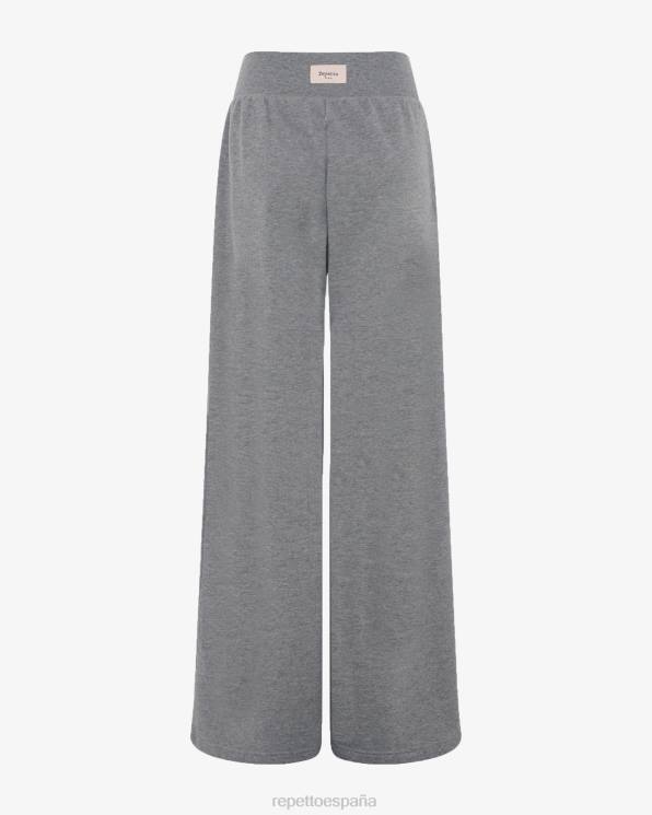ropa Repetto pantalones de jogging grandes gris claro moteado mujer 6NH6382