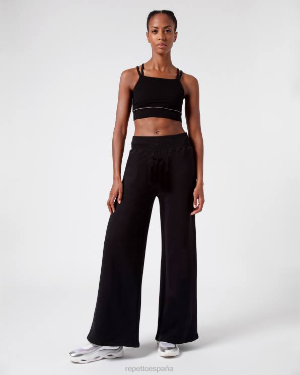 ropa Repetto pantalones de jogging grandes negro mujer 6NH6370