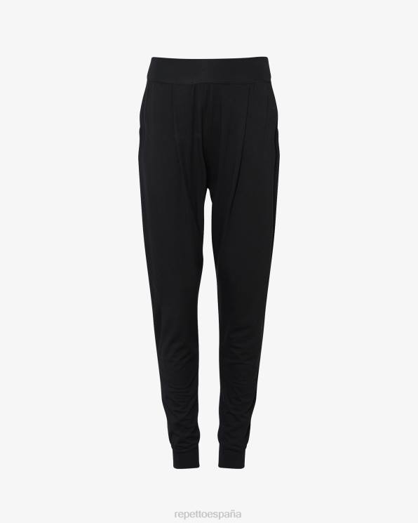 ropa Repetto pantalones harén negro mujer 6NH6374