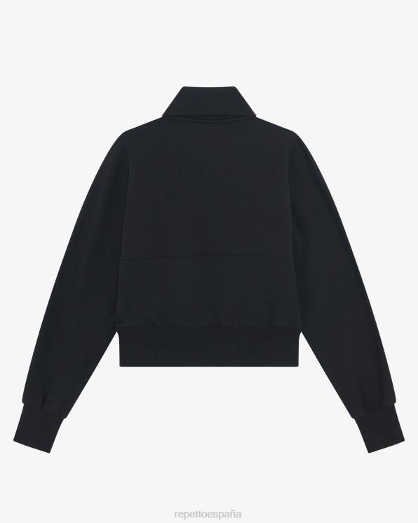 ropa Repetto sudadera con media cremallera negro mujer 6NH6354