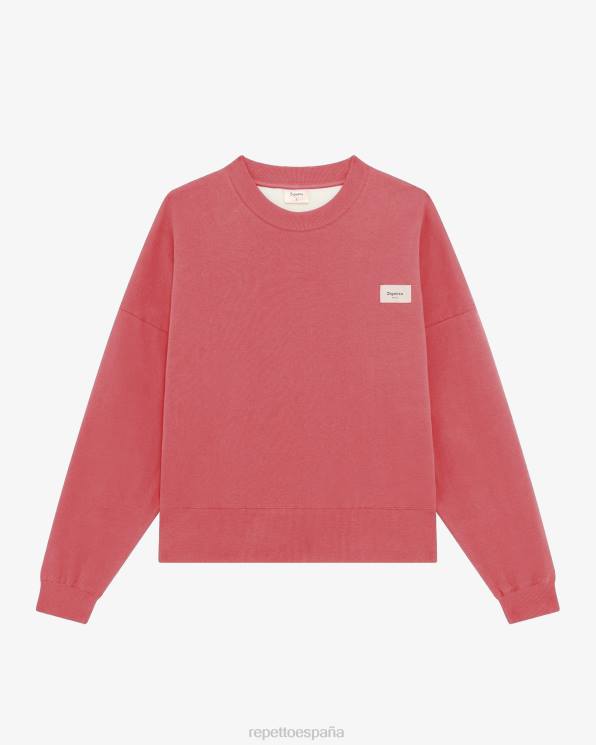 ropa Repetto sudadera grande naranja terracota mujer 6NH6356