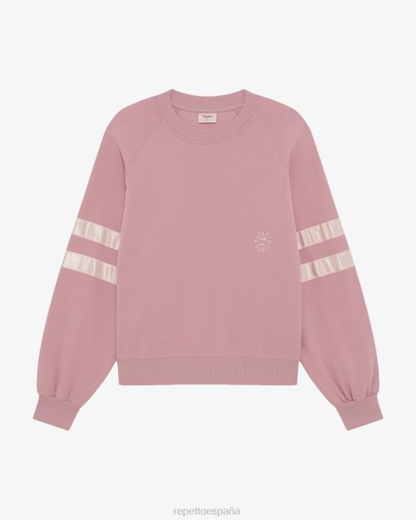 ropa Repetto sudadera satinada el rosado mujer 6NH6352