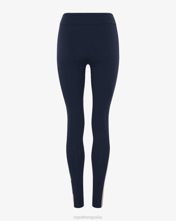 ropa Repetto leggings de expresión azul medianoche mujer 6NH6310
